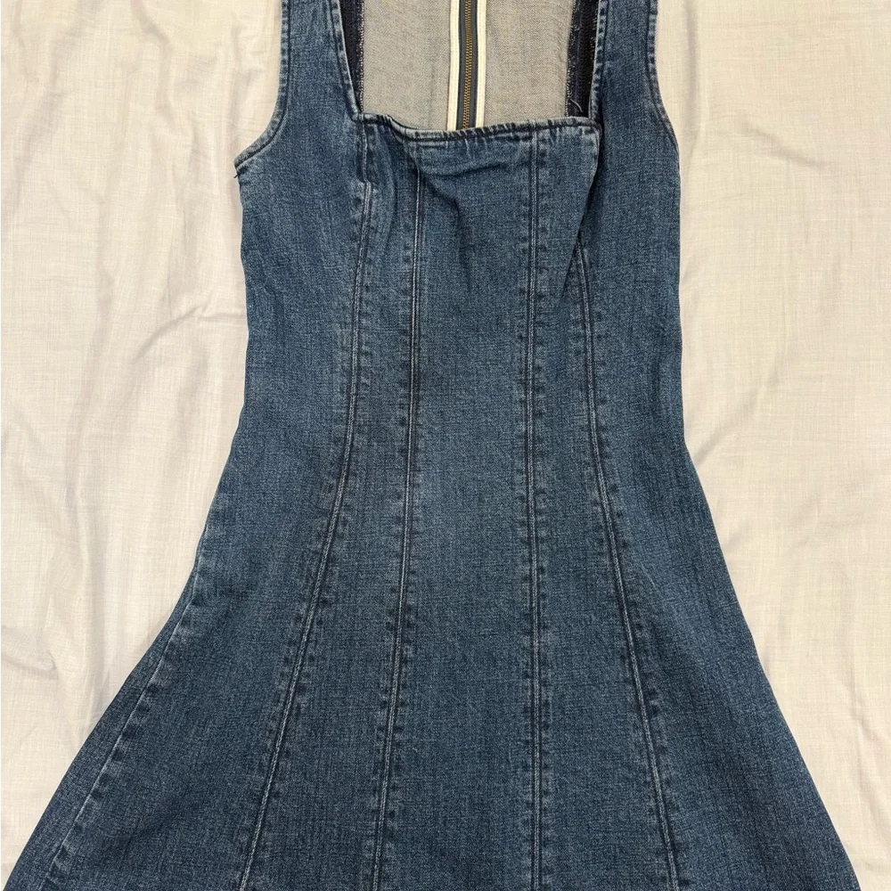Abercrombie & Fitch Dark Blue Denim Mini Dress - Picture 2 of 4